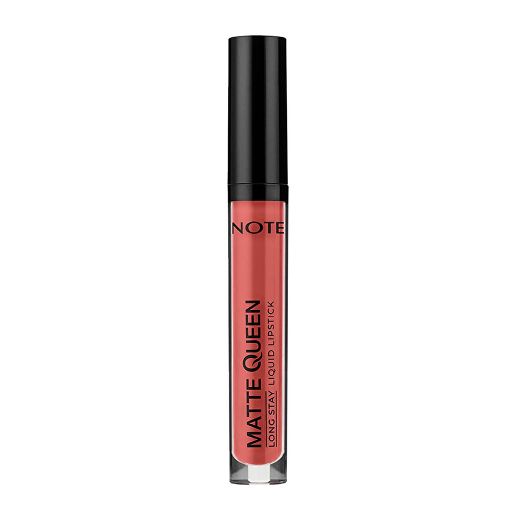 Note Cosmetics Matte Queen Liquid Lipstick - Long-Lasting, High-Pigment Matte Finish Lip Color for Makeup Enthusiasts