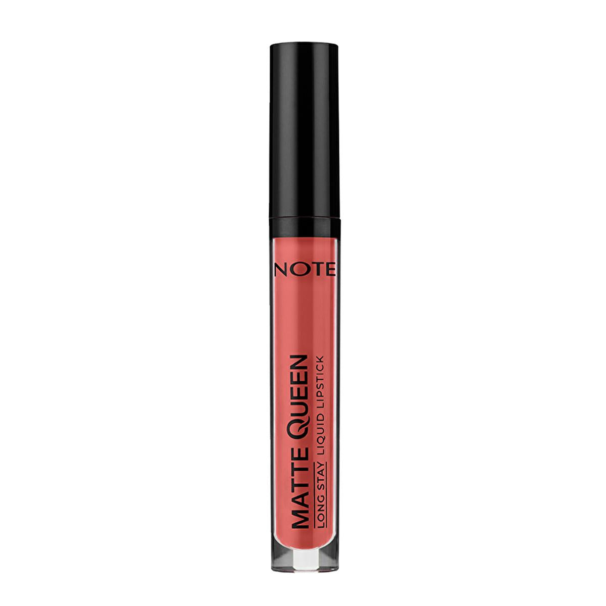 Note Cosmetics Matte Queen Liquid Lipstick - Long-Lasting, High-Pigment Matte Finish Lip Color for Makeup Enthusiasts