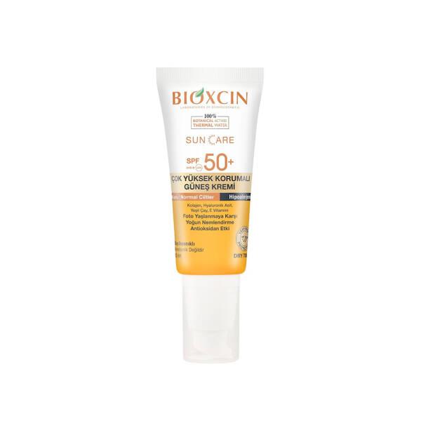 Bioxcin SPF 50+ Sunscreen for Dry Skin - Moisturizing, Water-Resistant, Anti-Aging Benefits - 1.69 fl oz