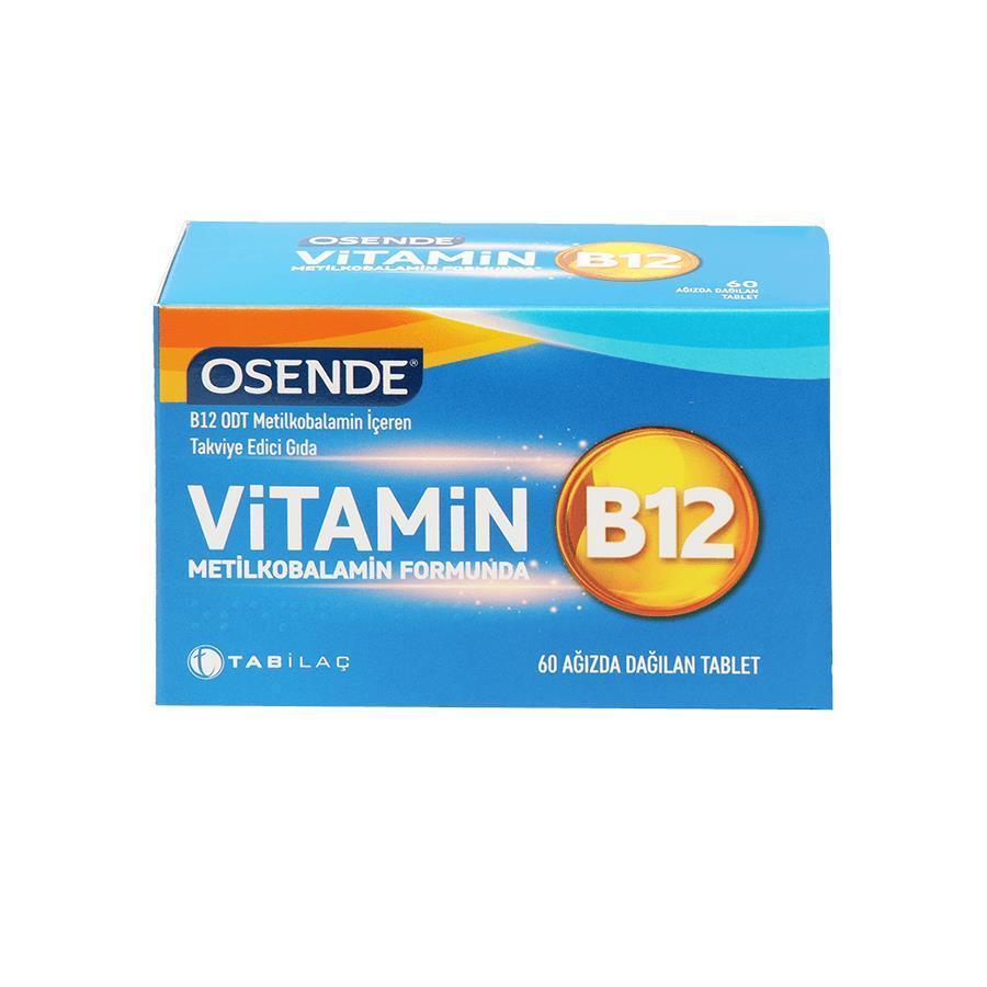 Osende Methylcobalamin Vitamin B12 Supplement - 30 Orally Disintegrating Tablets for Energy & Nerve Support