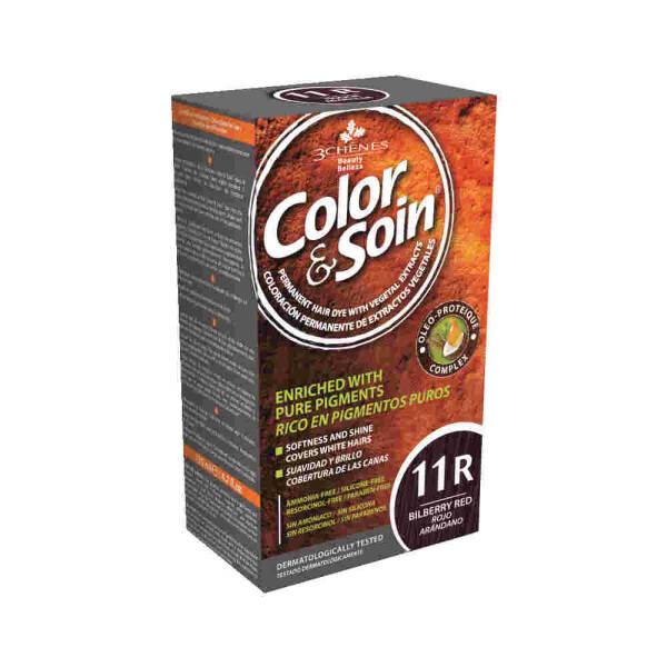 Color&Soin 11R Bilberry Red Hair Dye - Vibrant Red Hair Color with Nourishing Care