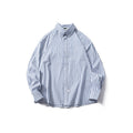 Casual Drop Shoulder Striped Long Sleeve Shirt Men