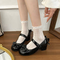 Sweet Lolita Elegant Trendy French 2026 New Model Loafer Mid Heel Mary Jane Shoes
