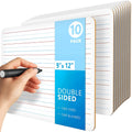 10 Pack 9x12 inch Lined Mini White Boards for Students Double Sided White Board Lines Classroom Whiteboards for Students Kids Small Dry Erase Board with Lines Personal Lined Whiteboard Dry Erase