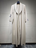 Cardigan Long Dress Women's Clothing Dress Autumn And Winter Elegant Robe Trench Coat