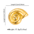 Conch-shaped Stainless Steel Brooch For Women
