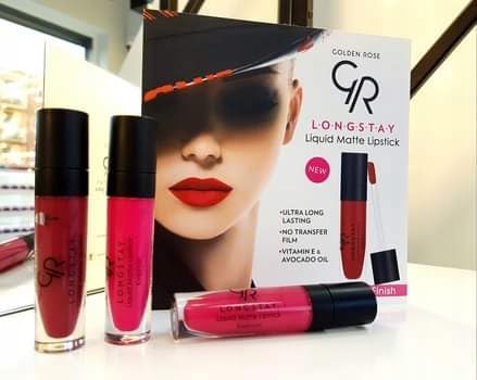 Golden Rose Liquid Matte Lipstick - Long-Lasting, Nourishing Lip Color with Vitamin E