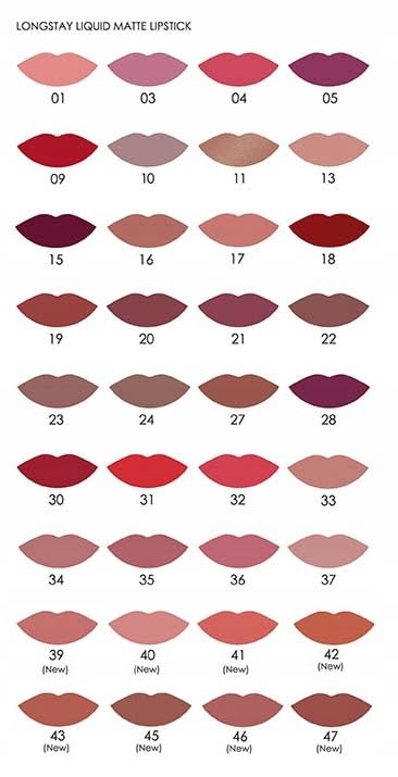 Golden Rose Matte Liquid Lipstick No:01 - Long-Lasting, Non-Drying, Comfortable Wear