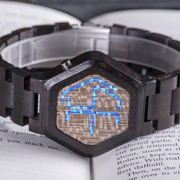 New BOBO BIRD Mens Wooden Watch