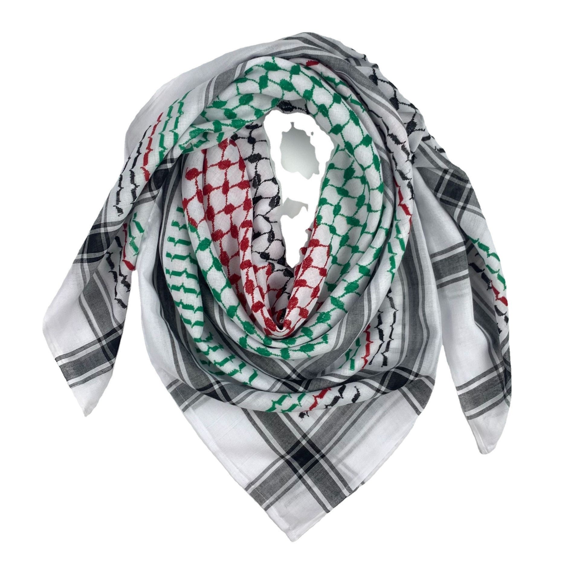 Keffiyeh Jacquard Square Scarf Men Dubai Saudi Arabia