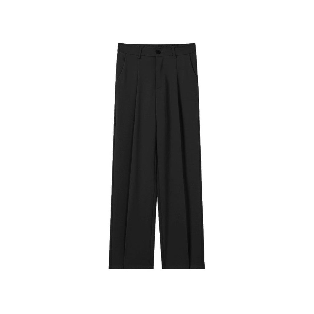 Men's Casual Draped Straight Suit Pants
