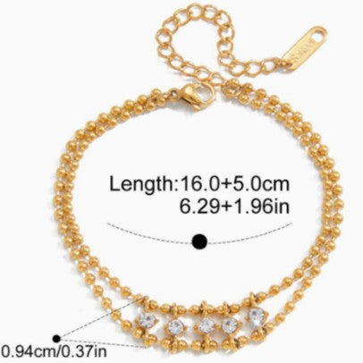 Lucky Pig-Nose Clasp Golden Titanium Steel Bracelet For Women High-End Jewelry