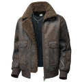 Mens Plus-Size Lapel Fleece-Lined Thickened Casual Jacket
