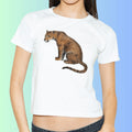 European And American Digital Printing Casual Round Neck T-shirt