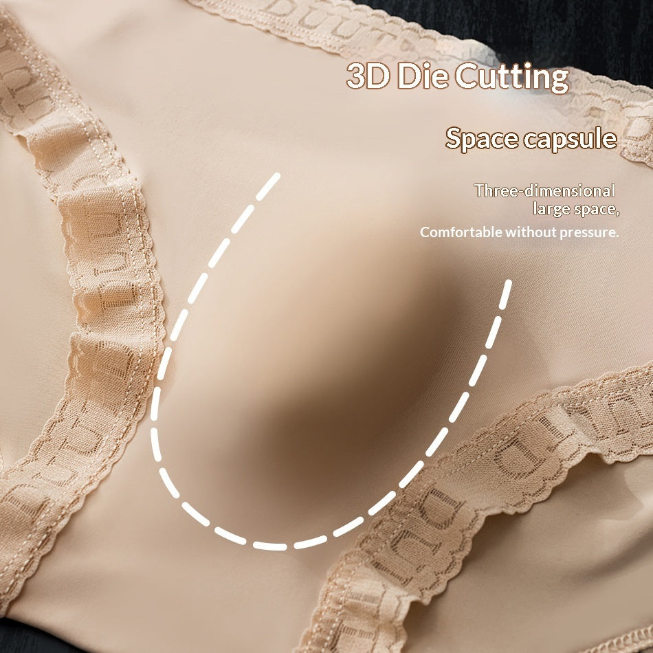 Ice Silk Seamless Lightweight Mens 3D Pouch High-elastic Briefs