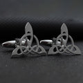 Geometric Triangle Symmetrical Hollow Men's Suit Cufflinks