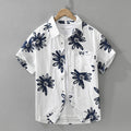 8286 Japanese Trendy Printed Short Sleeve Shirt