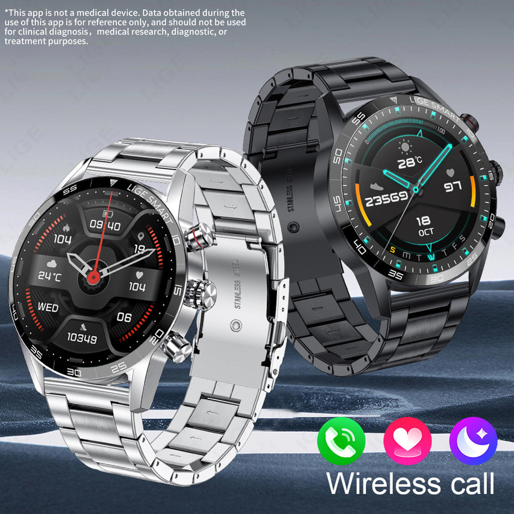 Multifunctional Bluetooth Smartwatch For Men With Blood Pressure And Heart Rate Monitoring