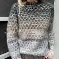 Crew-neck Pullover Knitwear A Trendy Versatile Sporty Jacket