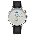 Leather Belt Two Eye Ultra-thin Quartz Men's Watch