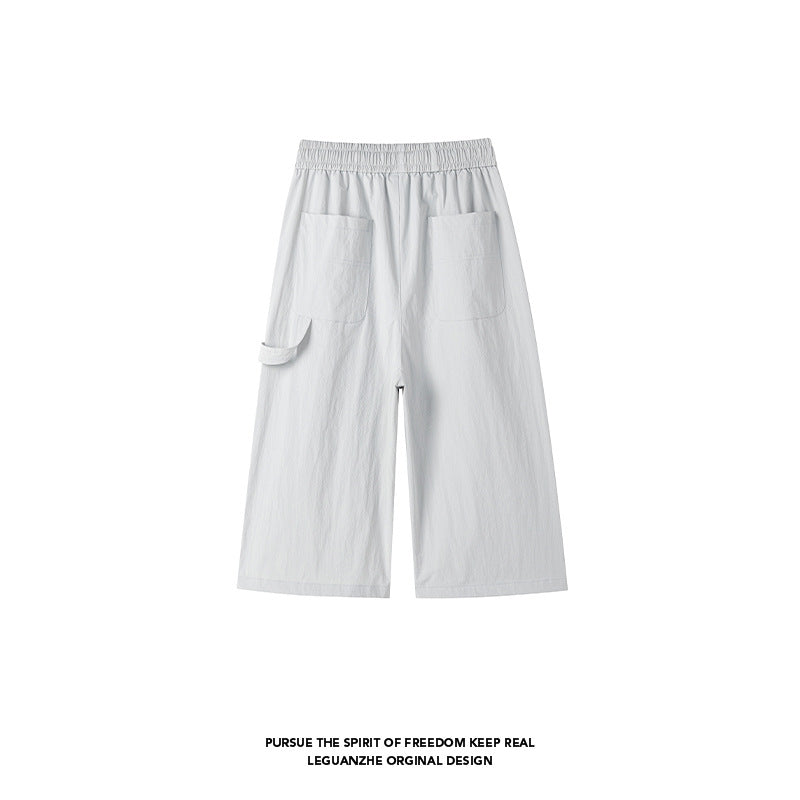 American-style Vintage Patchwork Work Pants