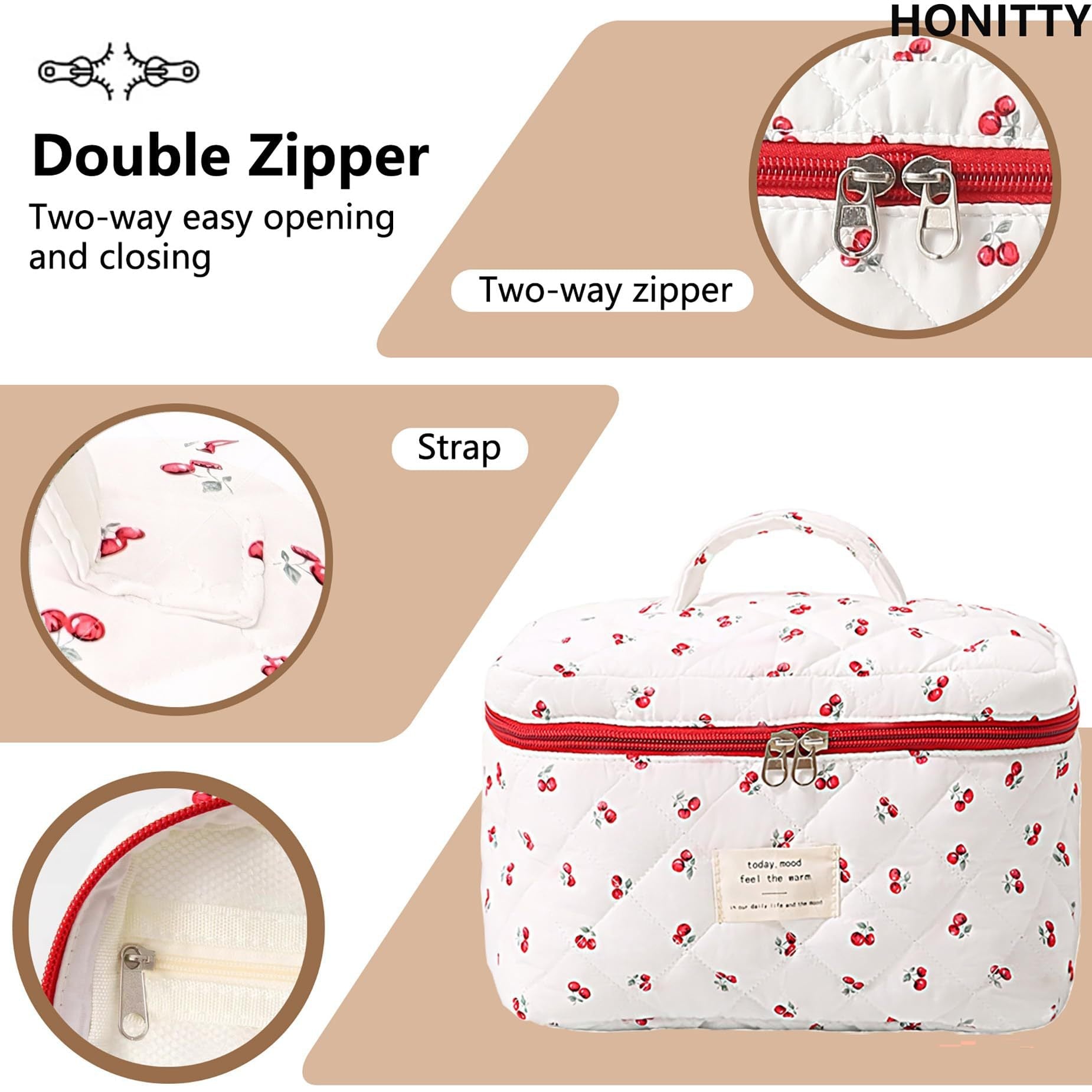 Floral Home Storage Cosmetic Bag