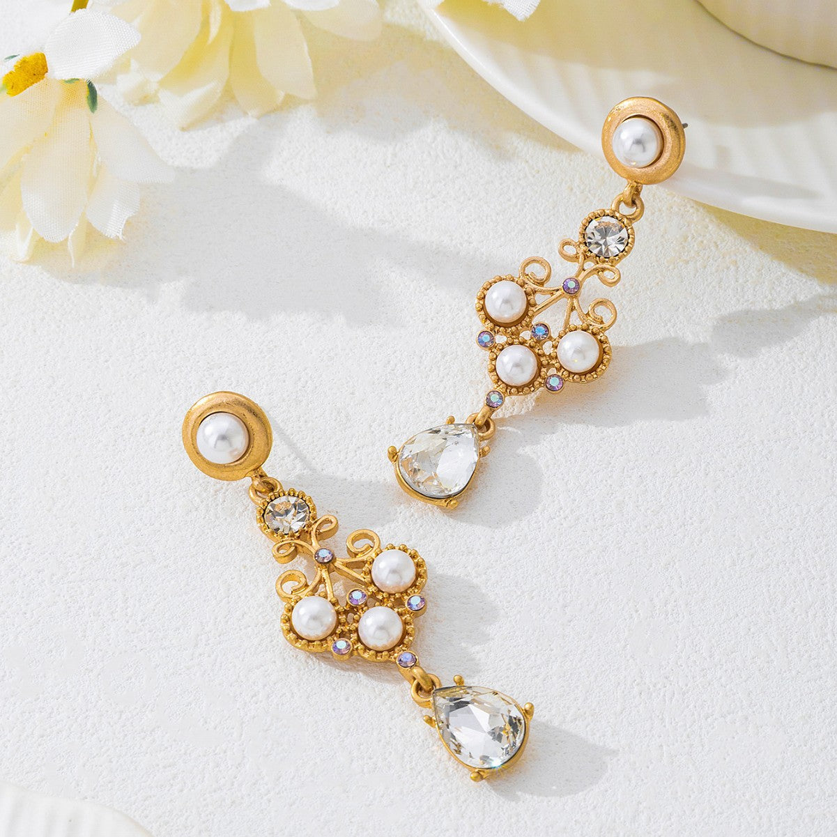 New Arrival Vintage Exquisite Drop Earrings For Women, Elegant High End Pearl Earrings, Versatile Temperament Fashion Hot Selling Jewelry