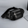 Genuine Leather Sports Waist Pack For Men, Invisible Running Pack
