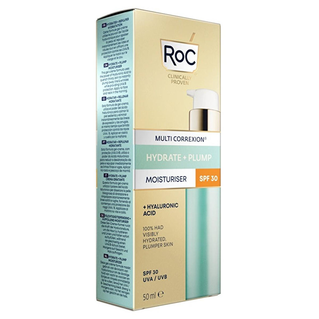 Roc SPF 30 Hyaluronic Acid Facial Moisturizer: 72-Hour Hydration & Anti-Aging Sunscreen for All Skin Tones