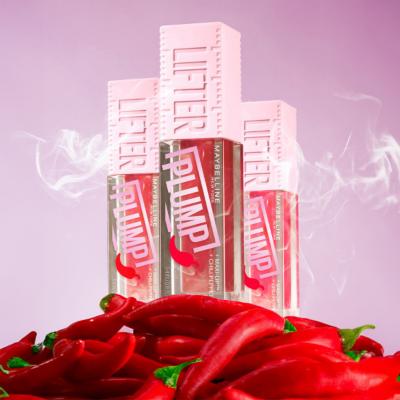 Maybelline Lifter Plump Lip Gloss - Non-Sticky, Chili Pepper Extract, Pink Sting Shade