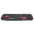 Everest Gaming Keyboard KB-G7 ARMOR - USB Q Layout, 50M Click Life, Compatible with Windows, IOS, Linux