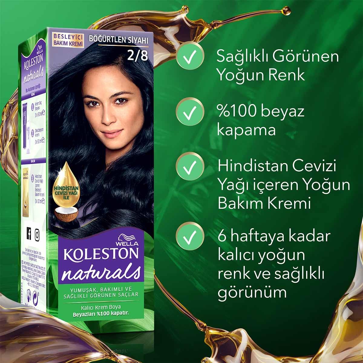 Wella Koleston Naturals Hair Dye - Long-Lasting Color with Coconut Oil