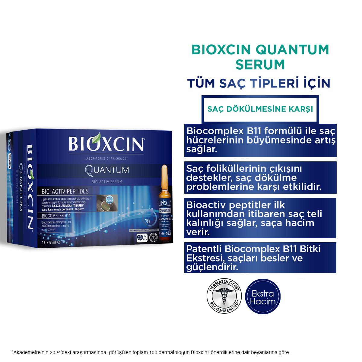 Bioxcin Quantum Bio-Activ Serum - Hair Loss Treatment & Nourishment for Thicker Hair