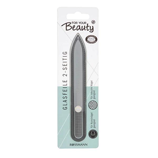 For Your Beauty Glass Nail File - Double-Sided Nail Care Tool for Gentle Shaping and Quick Shortening