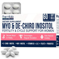 Myo Inositol D Chiro Inositol Supplement for Women Hormone Balance Healthy Ovarian Support 40:1 Myo Inositol Blend with Folate Vitamin D3 B12 & 20 Billion CFU Probiotics 60 Capsules