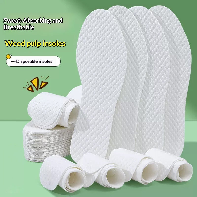 Summer Thin Anti-sweat Disposable Wood-pulp Shoe Insoles
