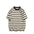 Summer Cotton Round Neck Short Sleeve Shirt