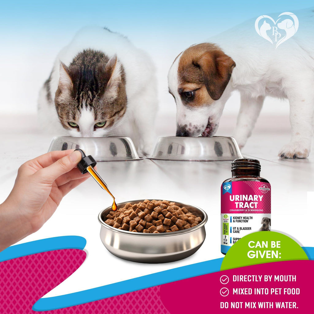 Cat & Dog UTI Treatment Drops 60 ml 2-Pack Cranberry & D-Mannose Bladder Support