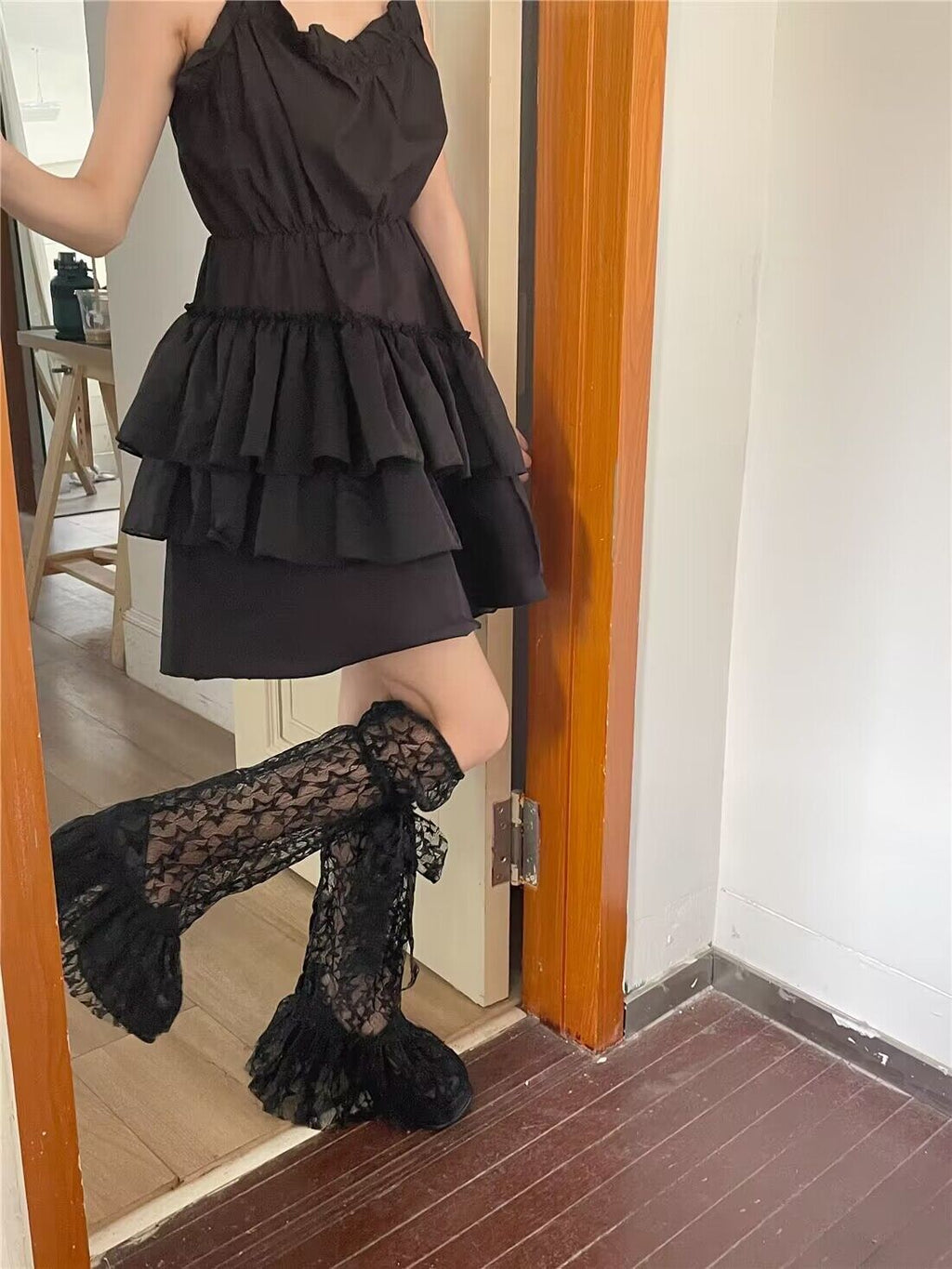 Girl Sweet Girl Foot Sock Lolita Cute XINGX Thin Lace Leg Warmer