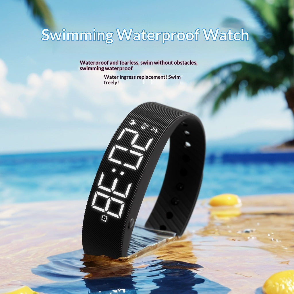 Smart Sports Watch For Men And Women Waterproof With Timing Function Silent Vibration Alarm And An Electronic Wristband