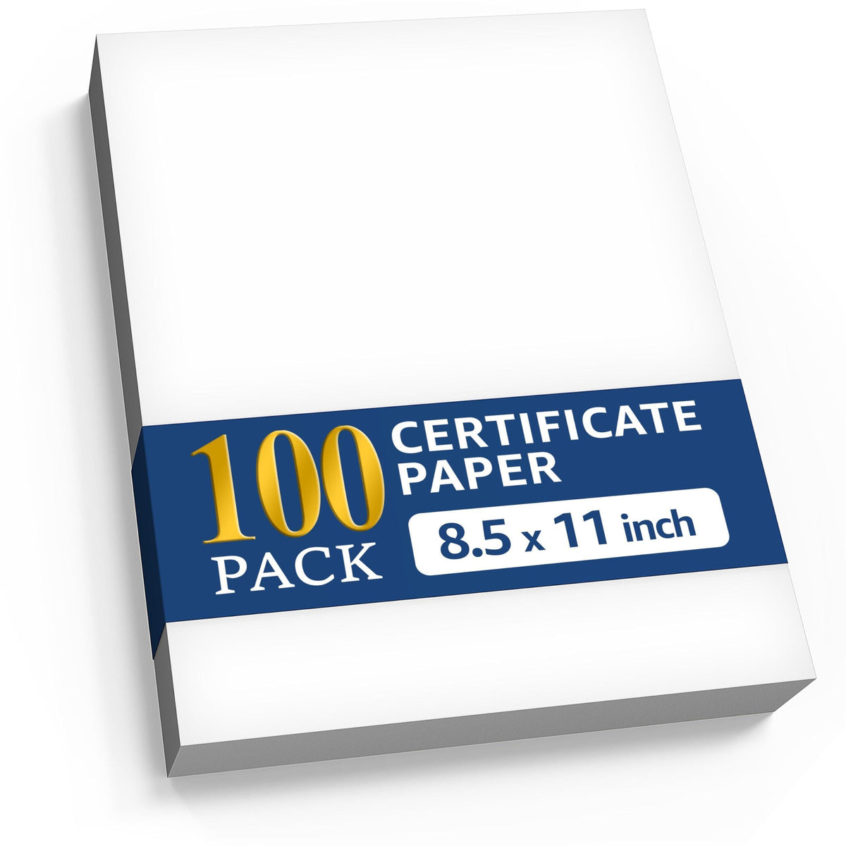 100 Certificate Paper 8.5 x 11 inch for Printing Blank Certificate Papers for Award Certificates & Diploma Paper Premium White Award Papers Cardstock for Awards & Certificates Graduation