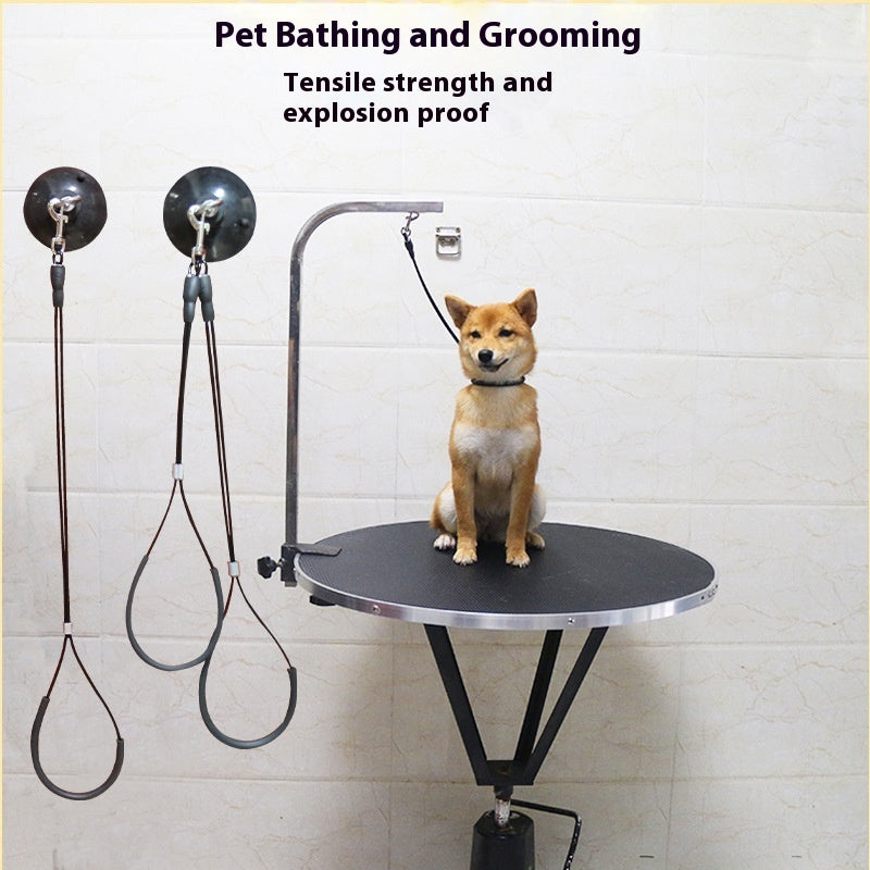 Pet Bath Fixed Rope Steel Wire Beauty Rope Sucker