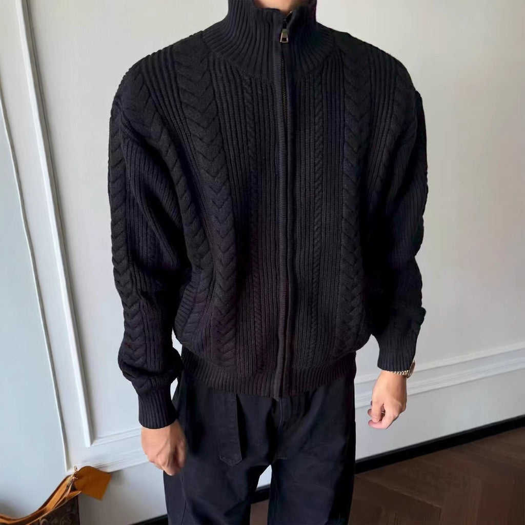 Laid-back Knit Cardigan For Fall And Winter