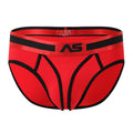 Men's Color Matching Low Waist Briefs