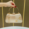 Pearl-encrusted Diamond-studded Tassel Pendant Handbag
