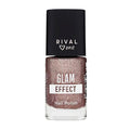 Rival Loves Me Glam Effect Top Coat & Nail Polish - Shimmery, Glossy Finish, 9ml
