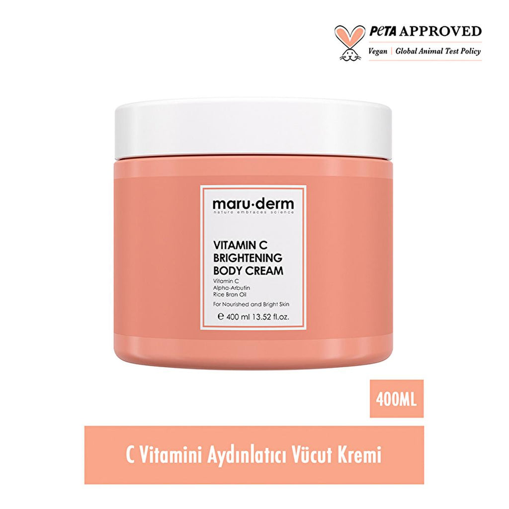 Maruderm Vitamin C Illuminating Body Cream - Hydrate & Even Skin Tone for Women | 400 ml