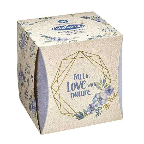 Alouette Decorative 3-Layer Tissue Box in Cube Design - 60 Tissues, Enhances Home Decor