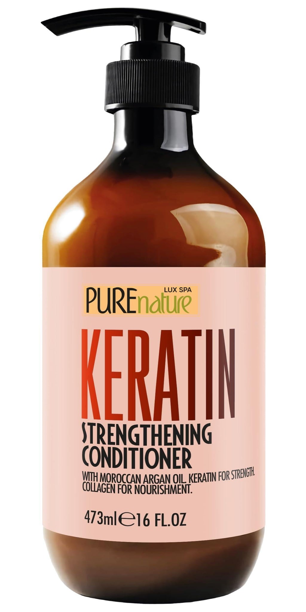 Keratin Conditioner for Women and Men Deep Conditioning Treatment to Repair Dry Damaged Hair and Split Ends 16 Fl Oz Strengthening Sulfate Free Formula