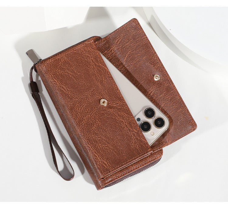 Men's Wallet Bestsellers 2025 New Mobile Phone Bag With Multiple Slots, Casual Long Wallet, Large Capacity Clutch Bag